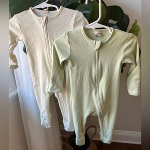 Larkspur Baby Company Organic Cotton Zippered Footie 6-12M